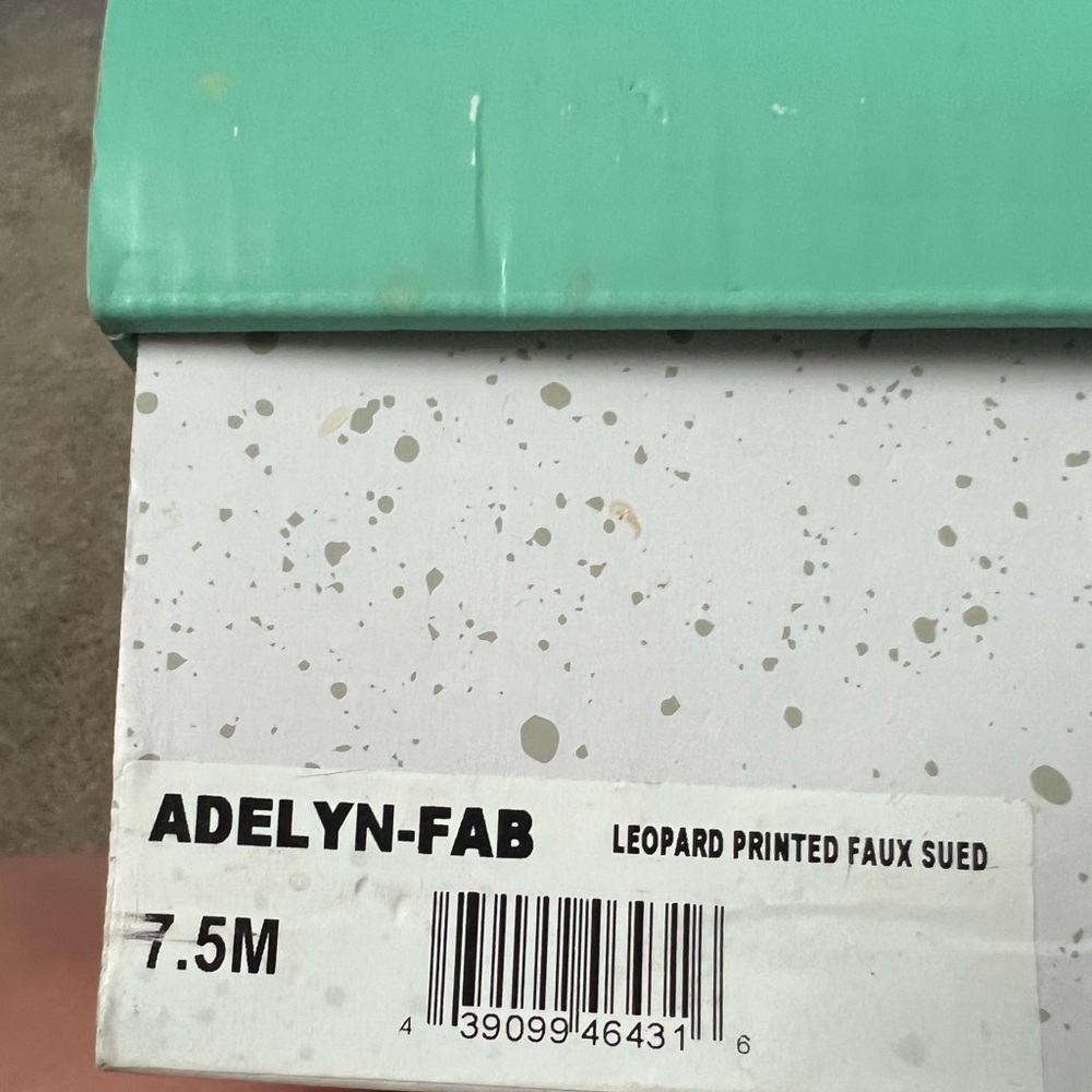 NWT Adelyn-Fab Leopard Opened Toe Heels - Picture 2 of 4